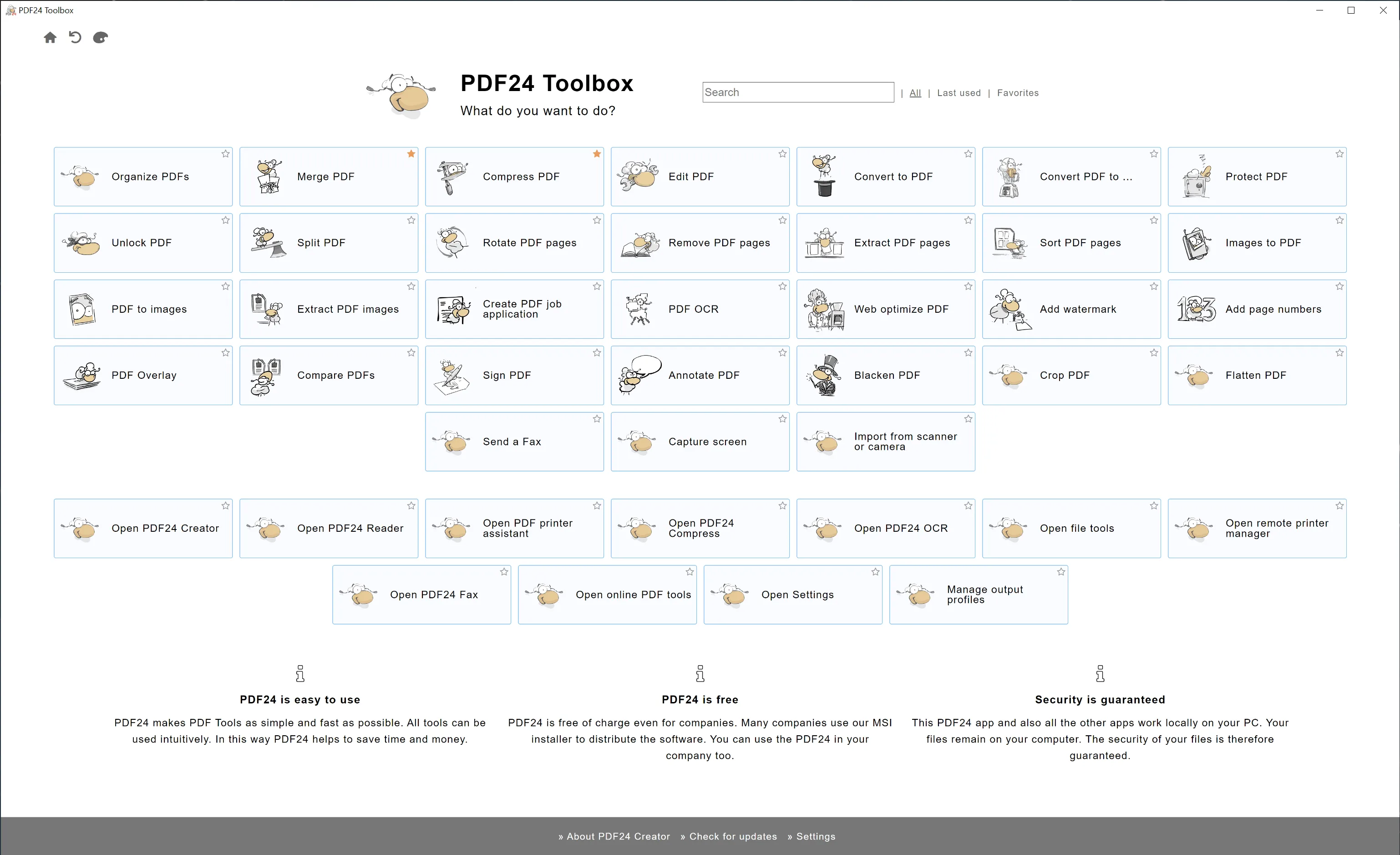 pdf24 for mac interface