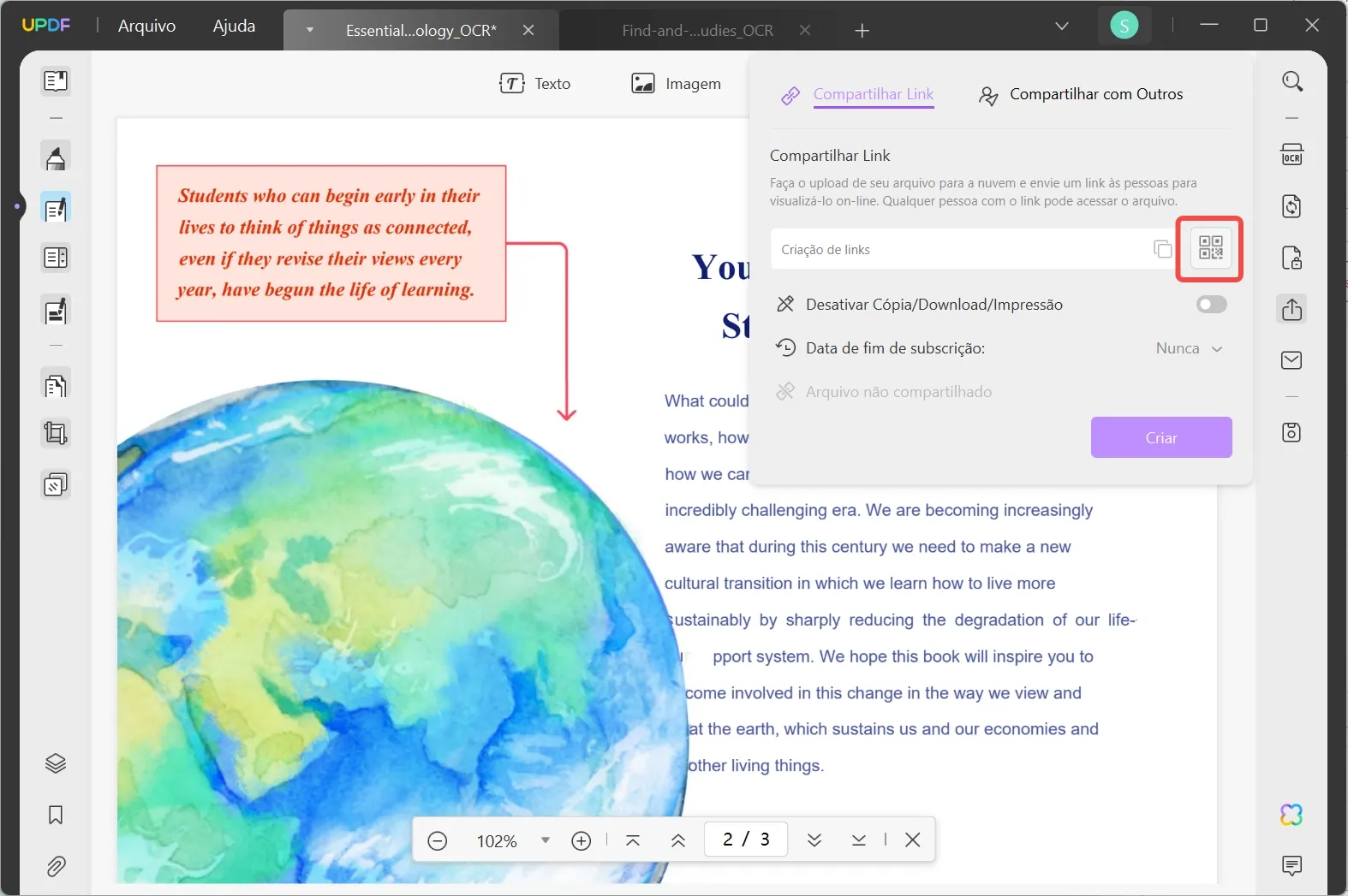 Compartilhar PDF Online