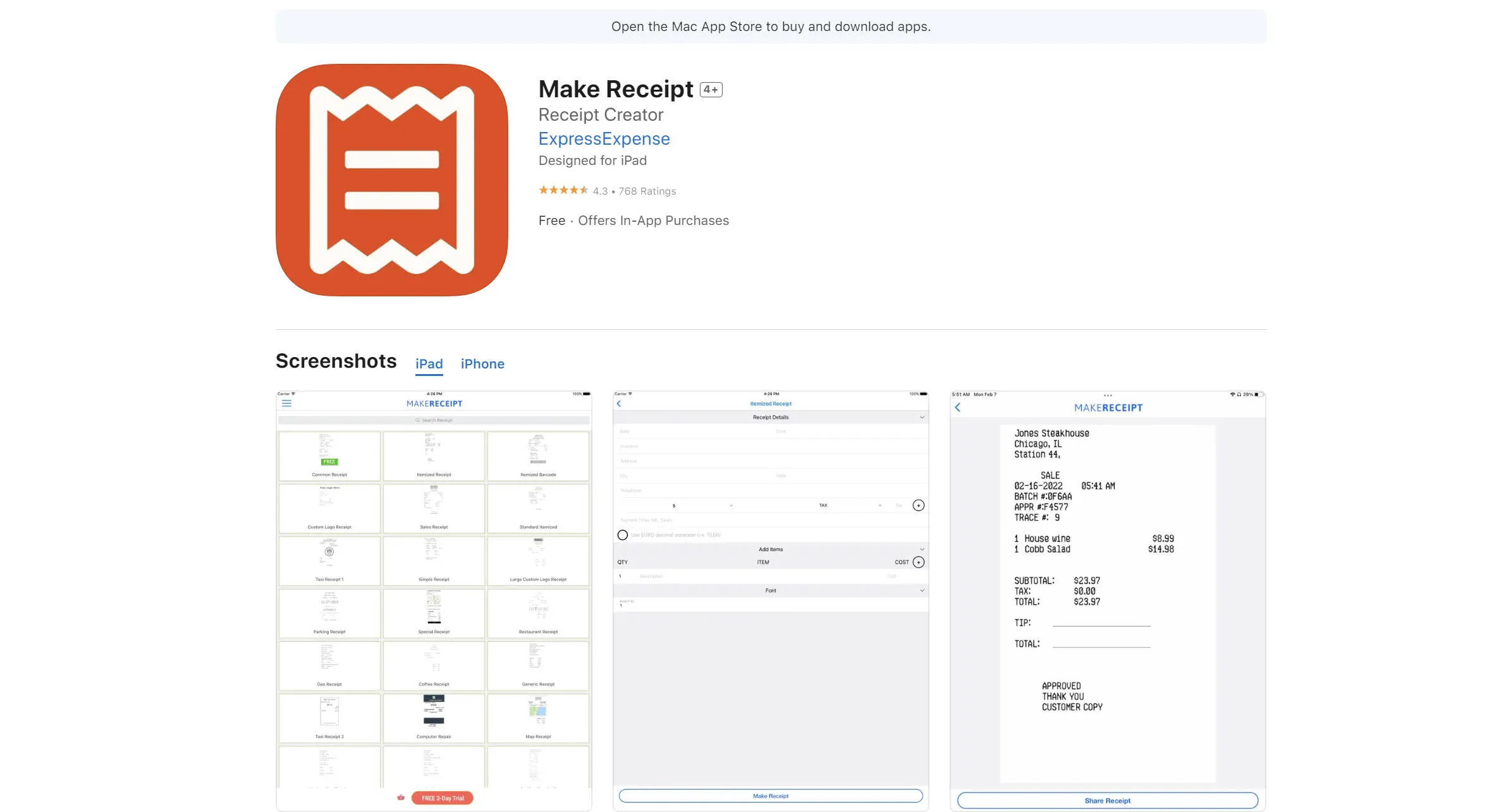 receipt generator make receipt