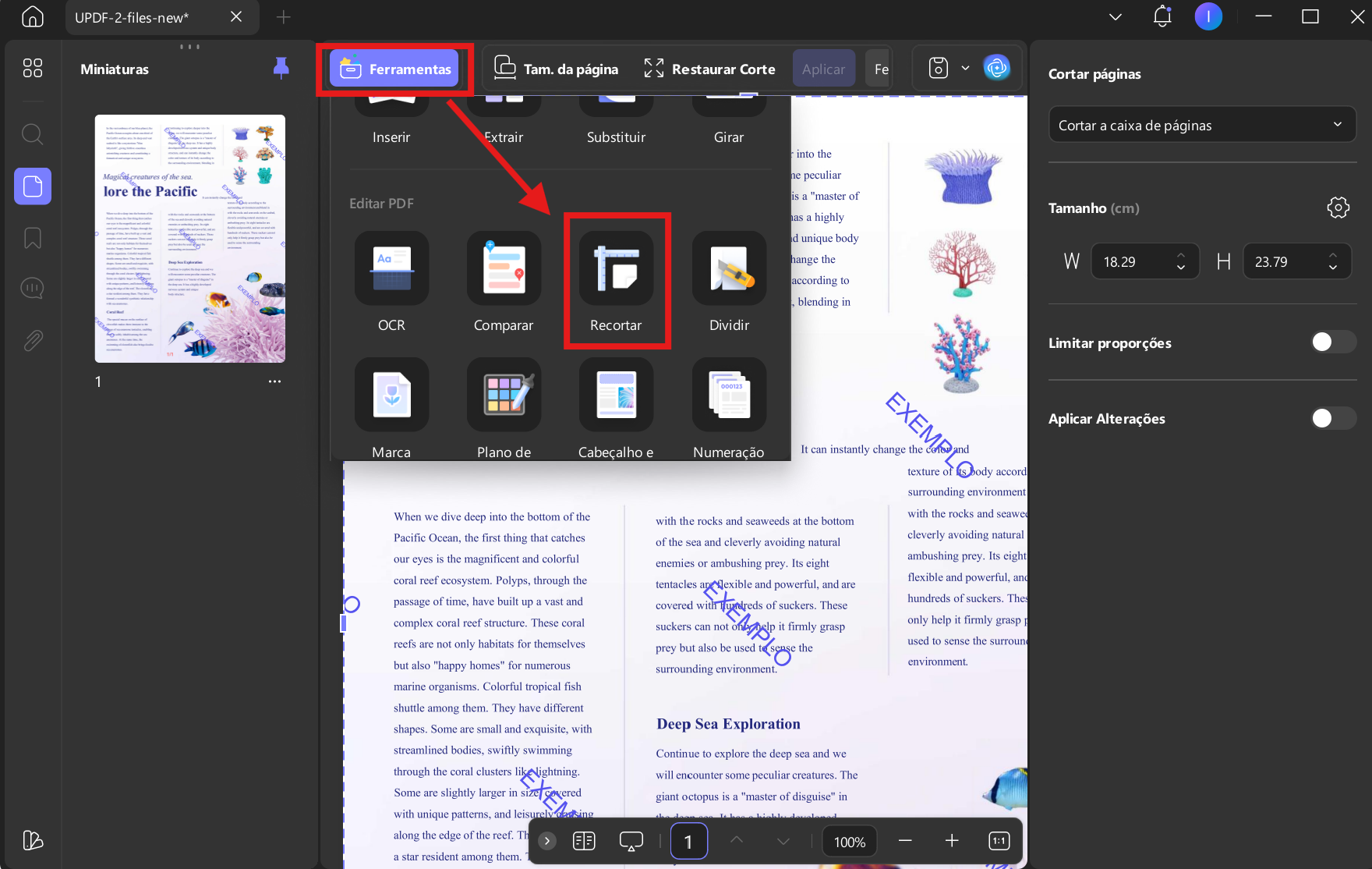 Remover Marca d'Água de PDF Online Grátis