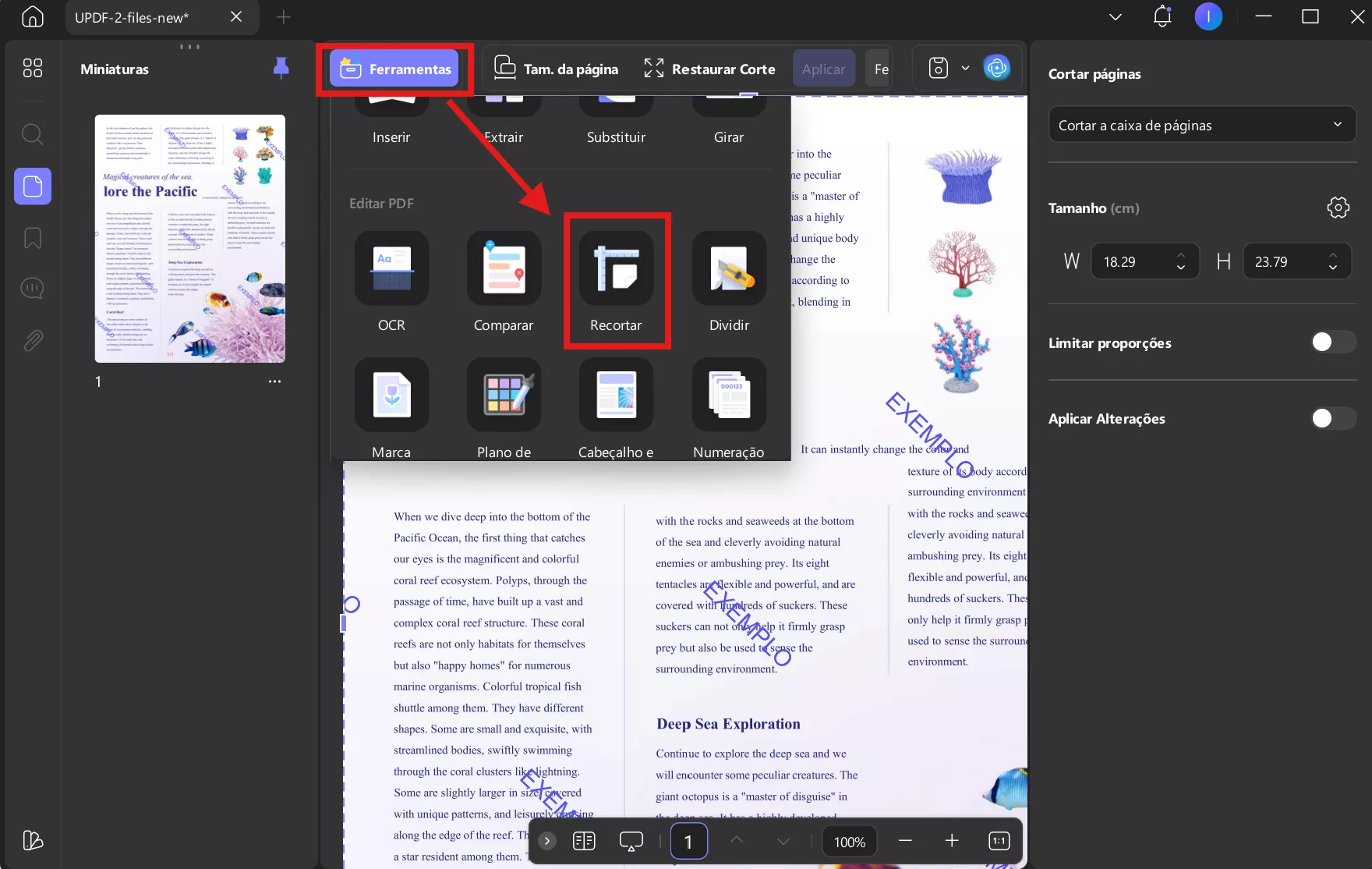 Remover Marca d'Água de PDF Online Grátis