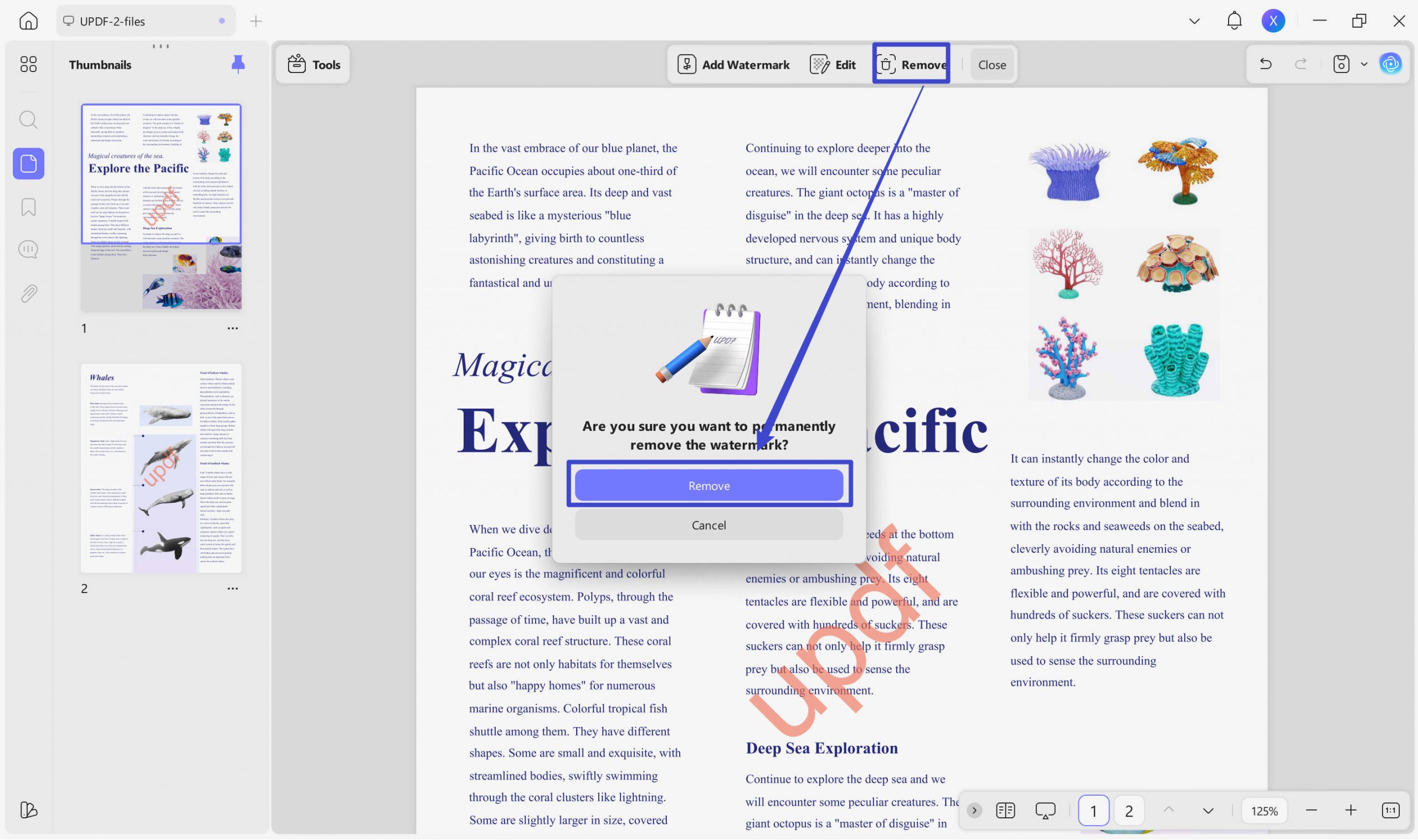 ai watermark remover updf