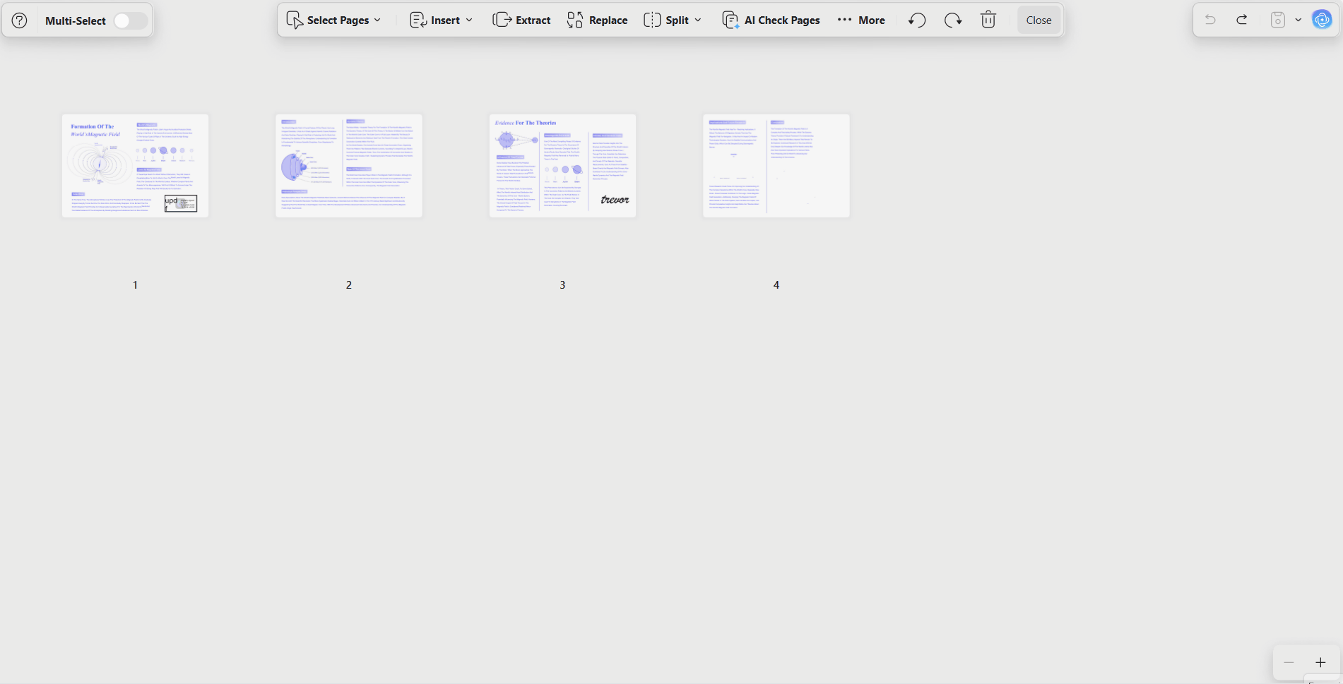 PDF More menu and Reverse Order command for PDF pages