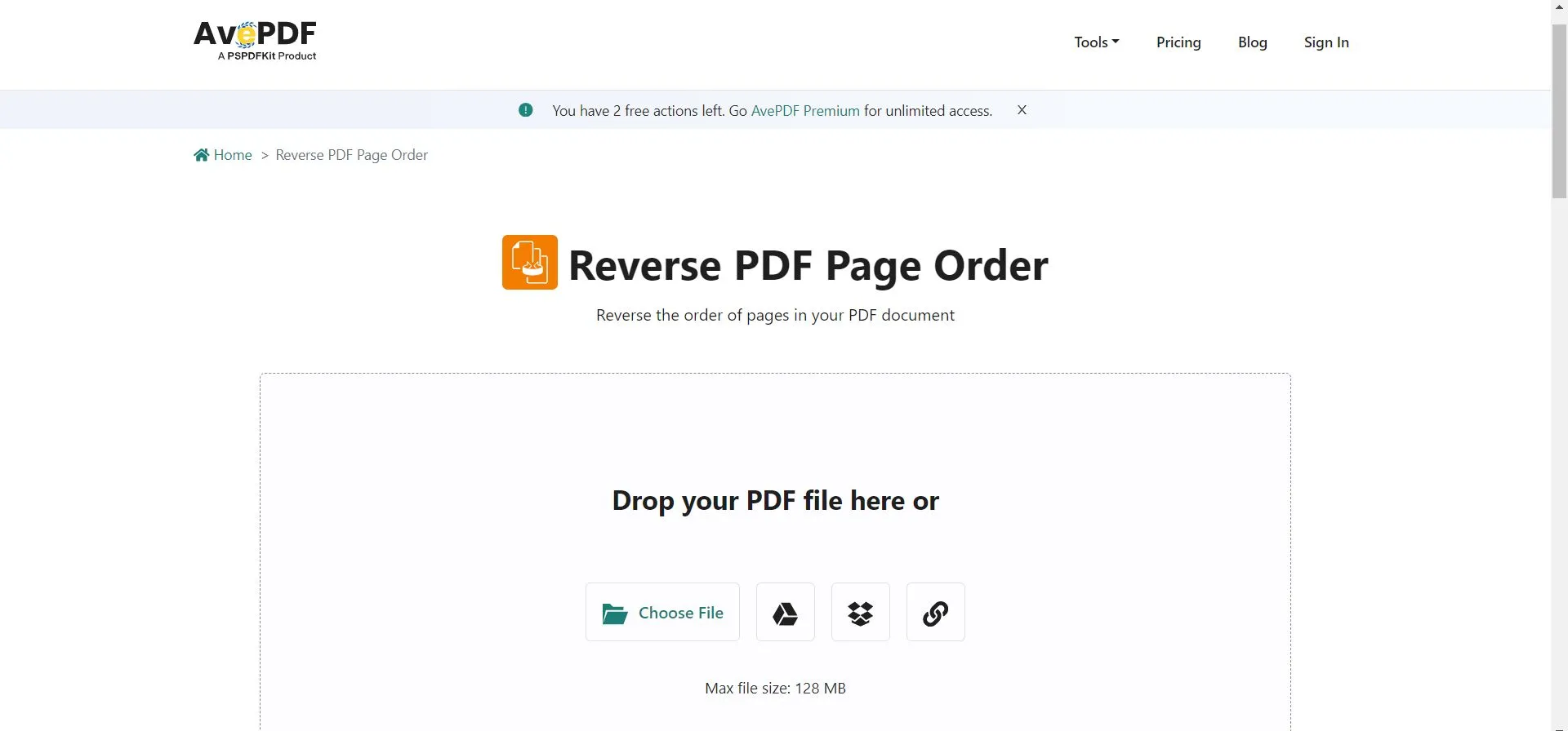 modifier ordre des pages pdf