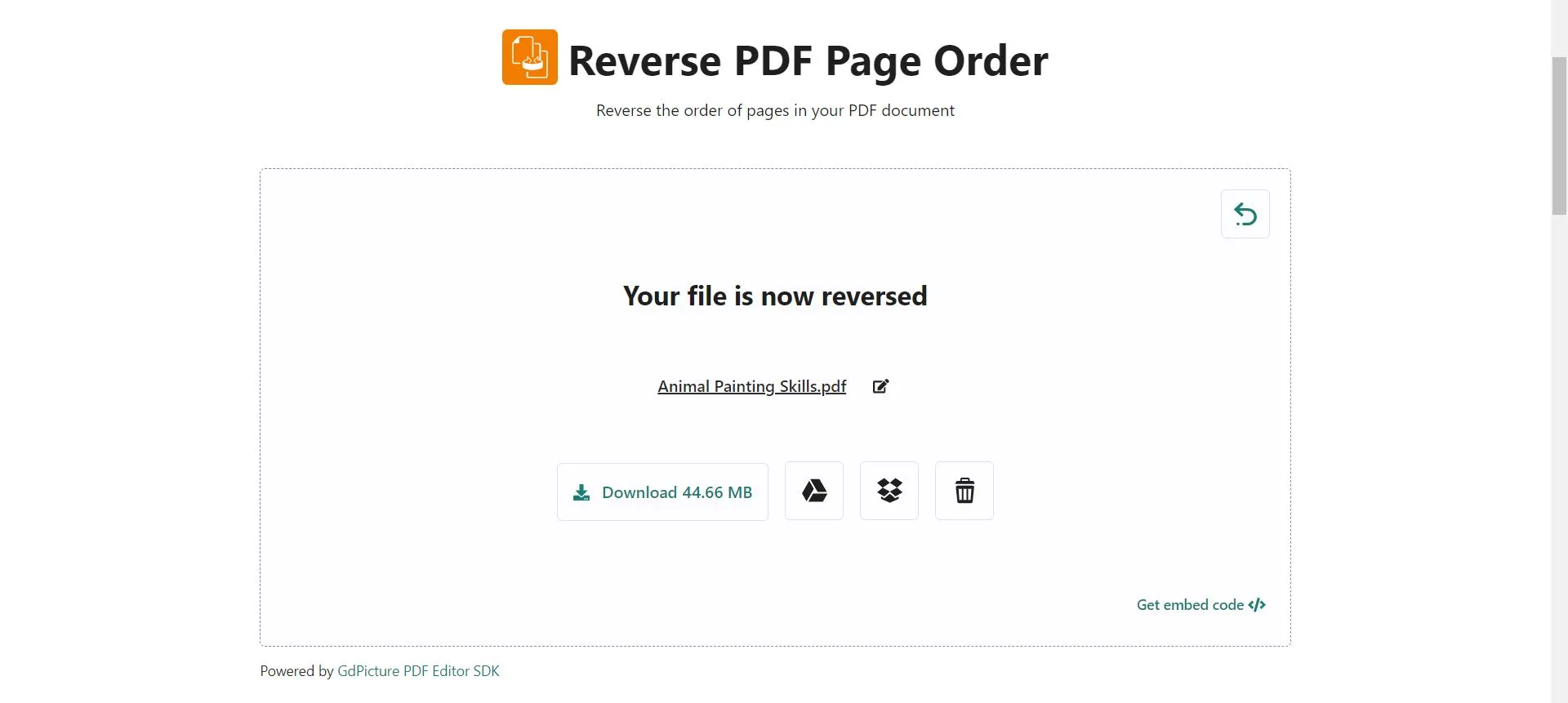 modifier ordre des pages pdf