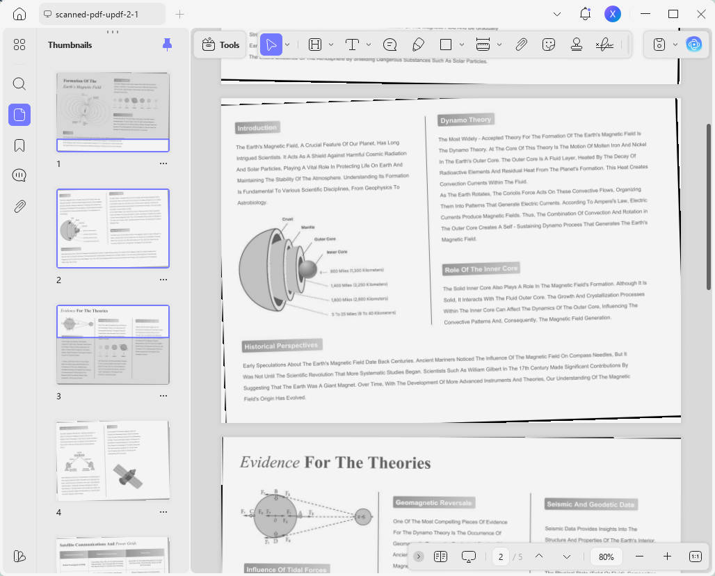 open the created PDF