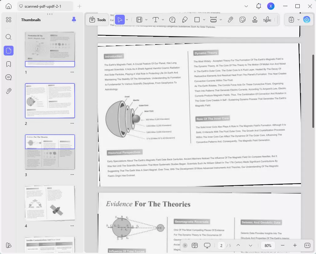 open the created PDF