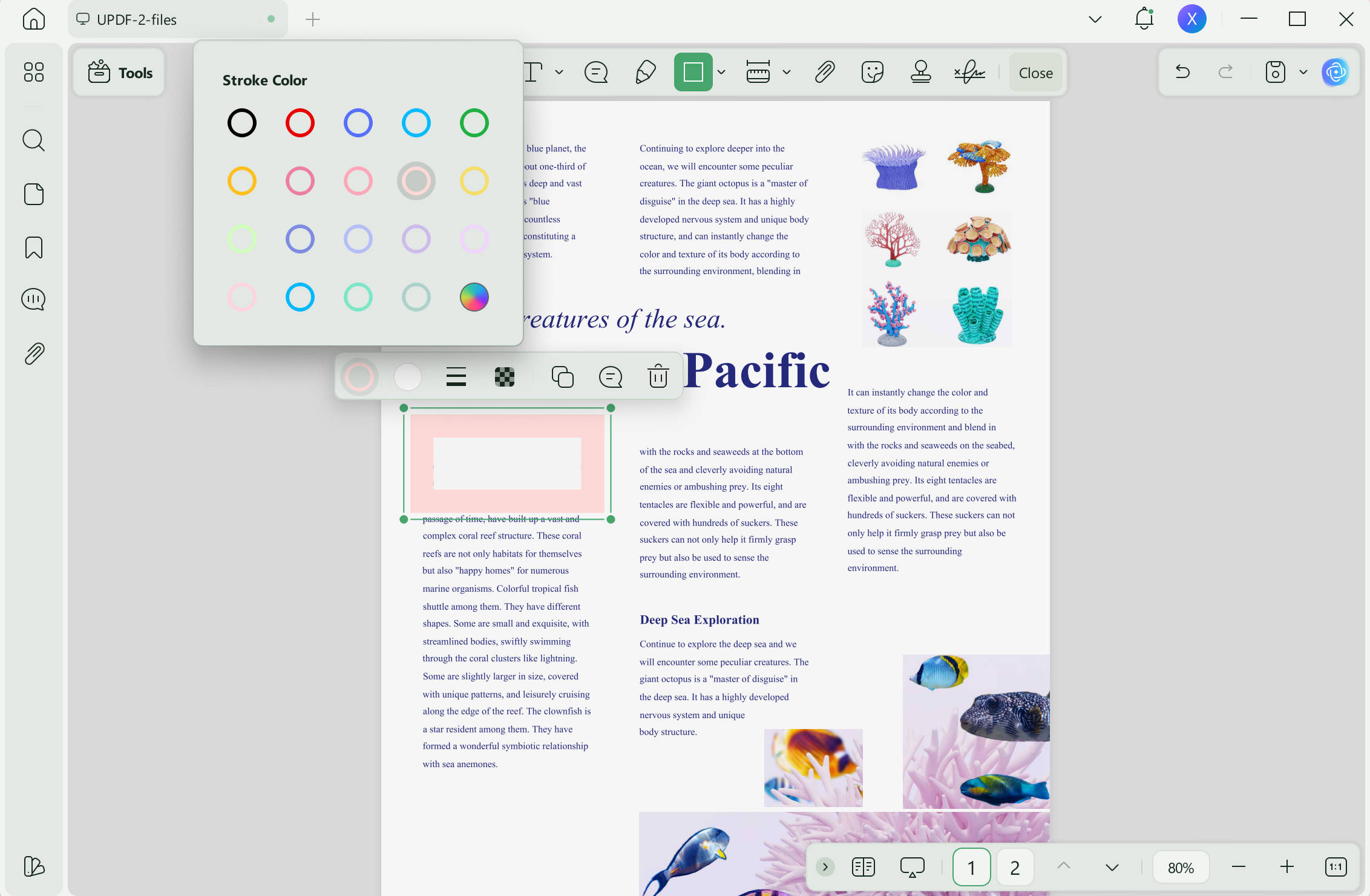 whiteout pdf online updf shape option