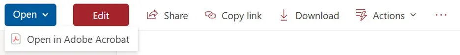 sharepoint edit pdf open icon