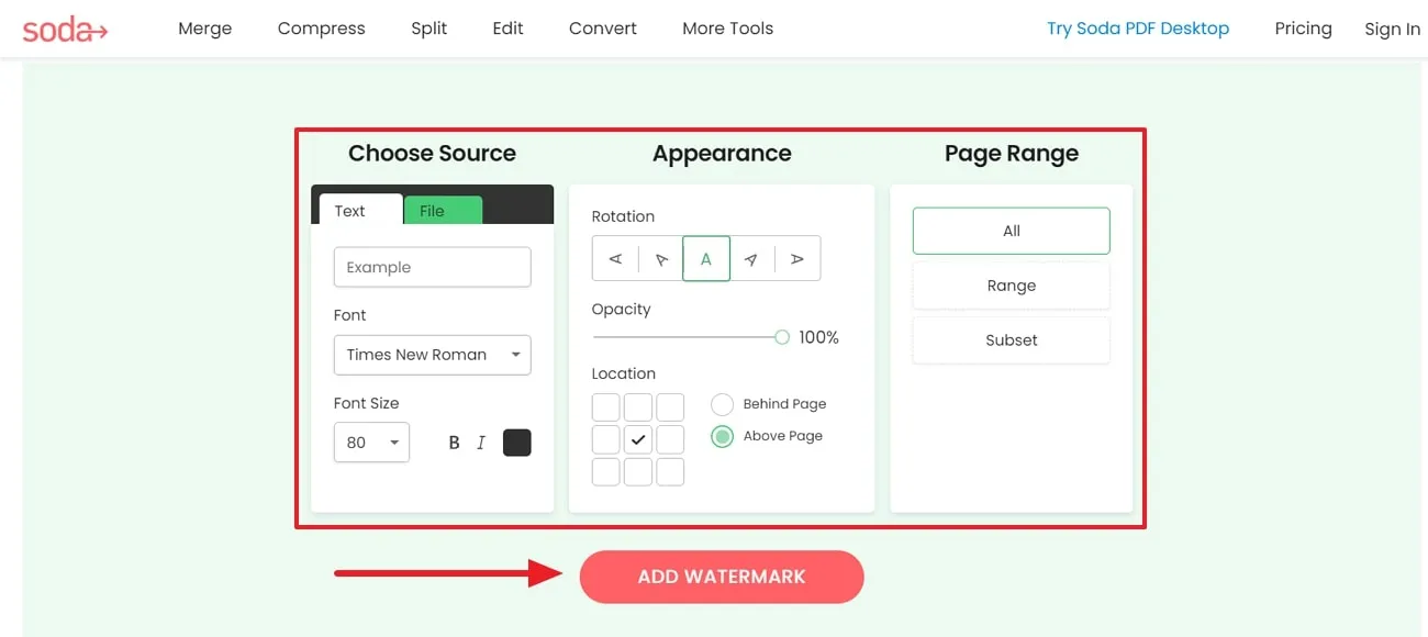 add watermark to pdf online watermark customization options