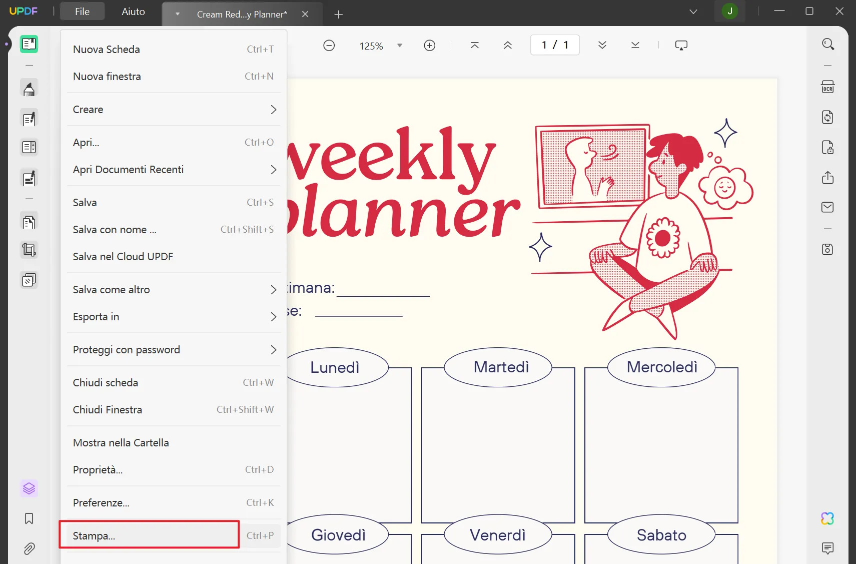 3 modelli di Planner Settimanale PDF da scaricare