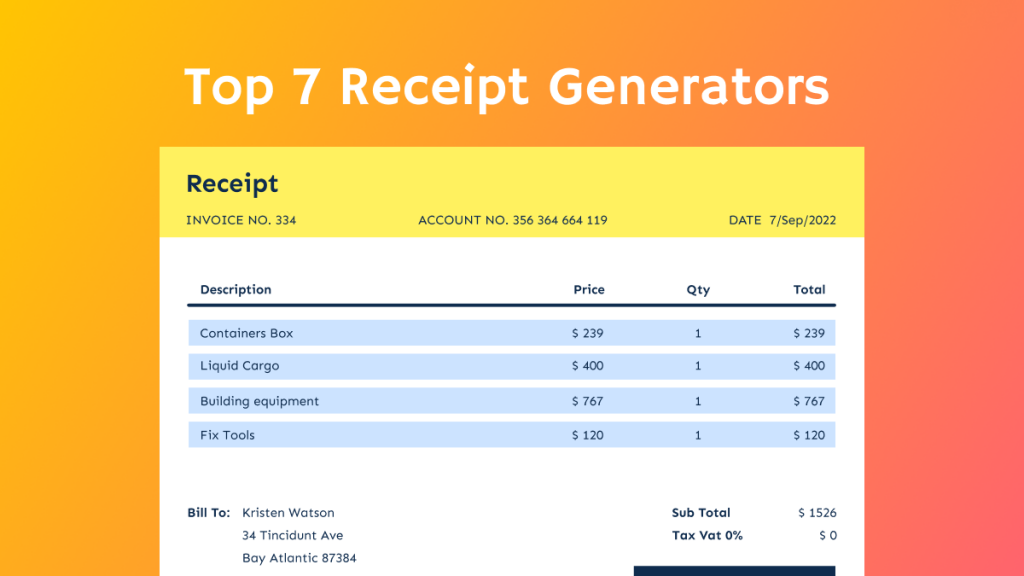 Receipt Generator Top 7 Best Receipt Generator Online and Offline | UPDF