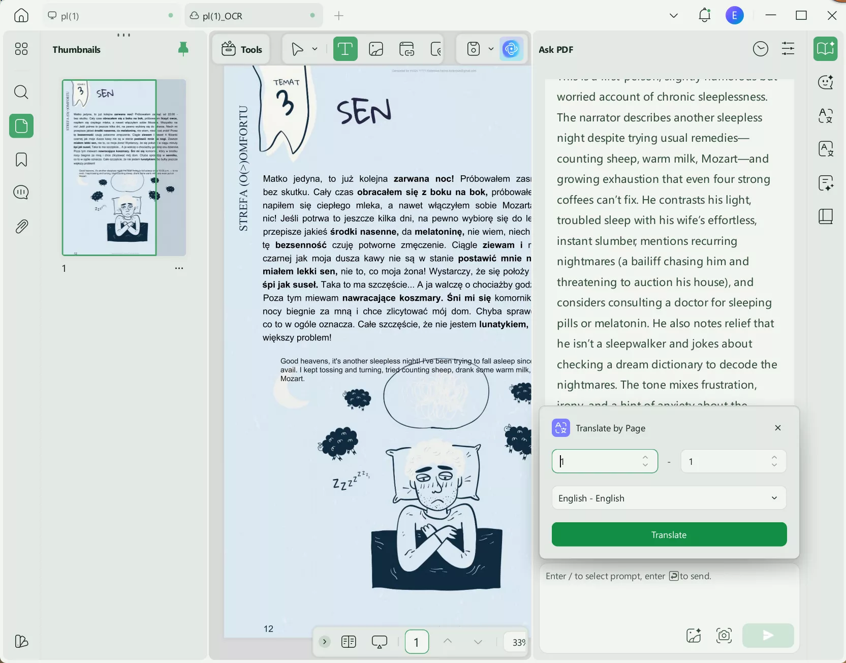 translate Polish image to English