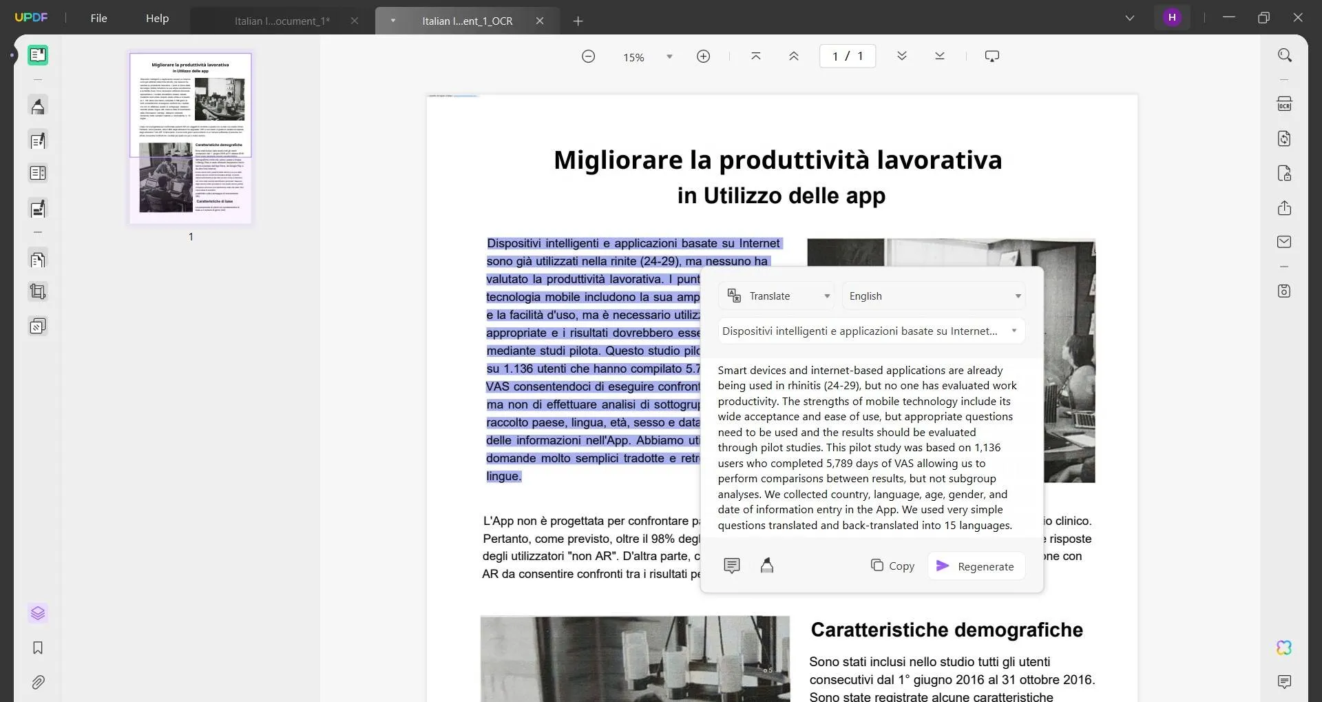 translate image italian to english copy text