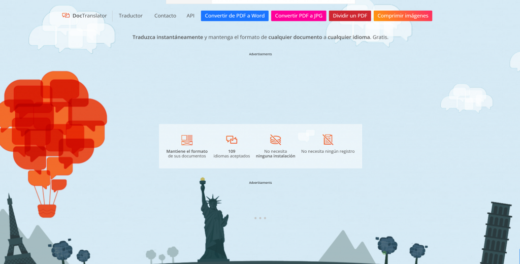 Cómo traducir un PDF con Online Doc Translator