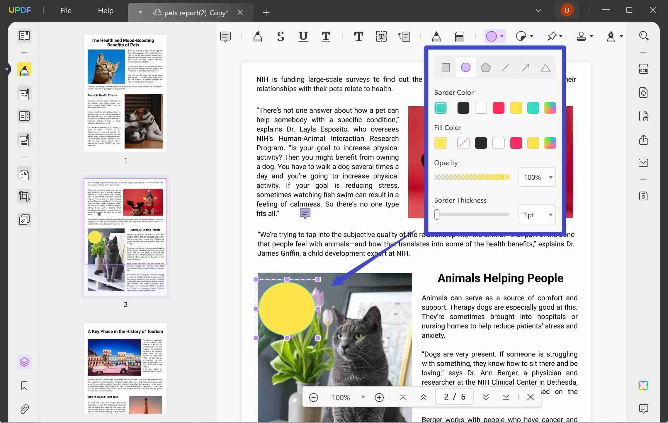 annotate pdf in onenote shape tools