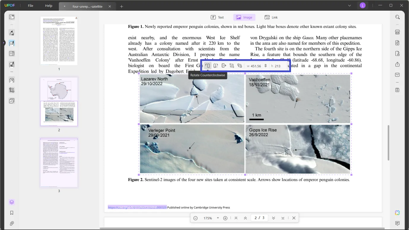 在 Bluebeam updf 中編輯 PDF 編輯圖像