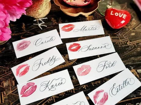 valentine's day dinner table decoration ideas cards 