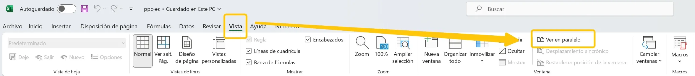 cómo comparar dos archivos de excel