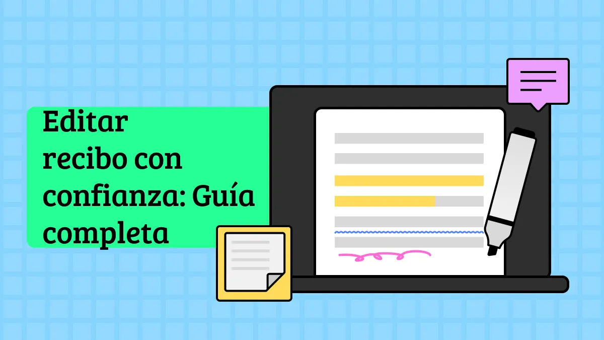 Cómo editar recibo con confianza: Guía completa