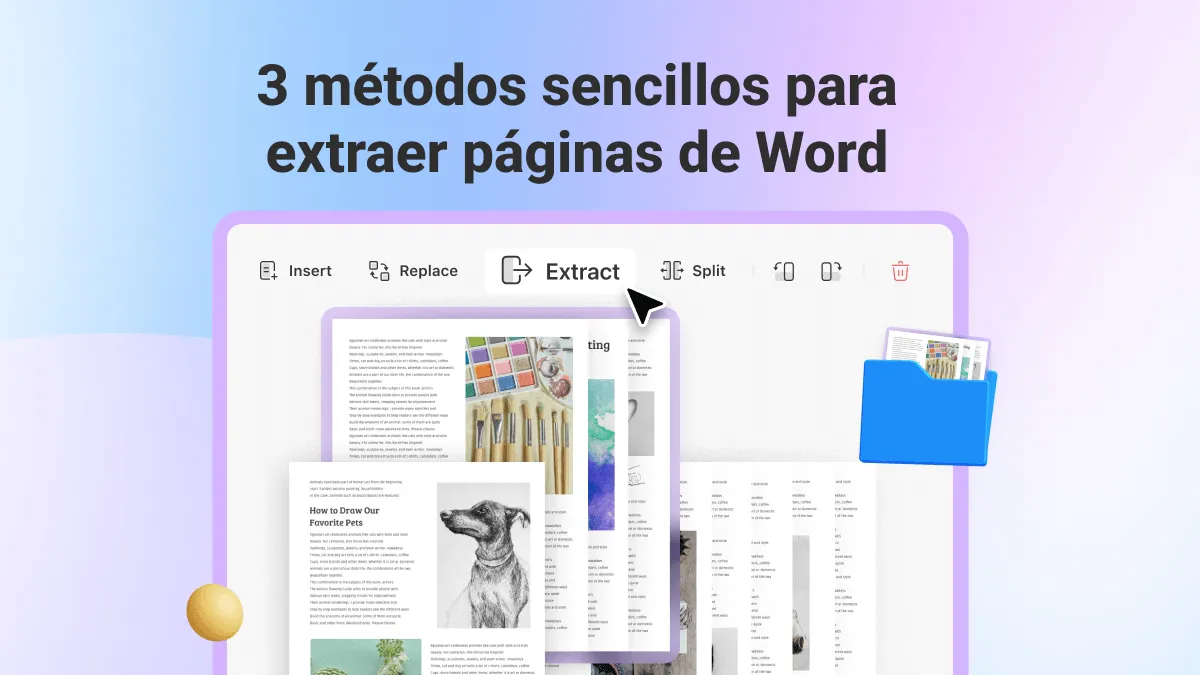 3 métodos sencillos para extraer páginas de Word