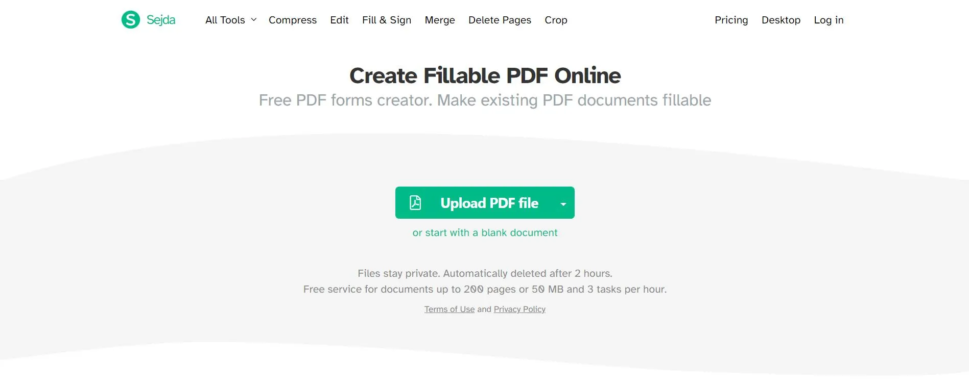 how to add a fillable text box in pdf sejda