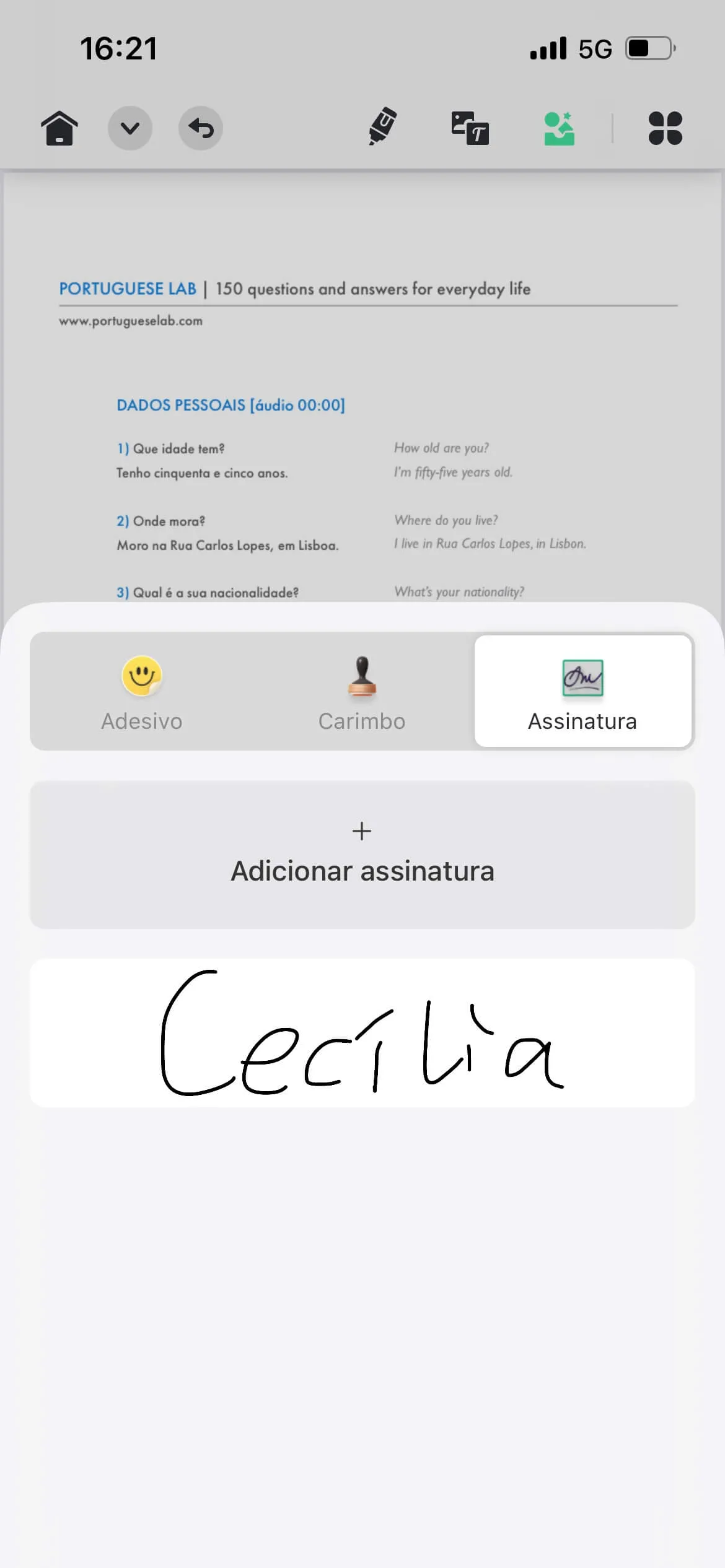 como preencher pdf no iphone