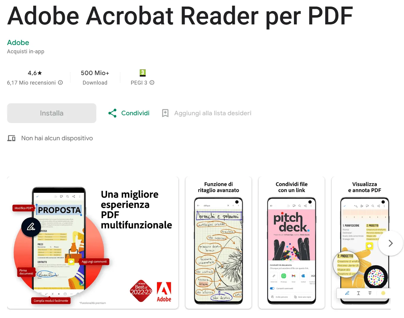 Adobe Acrobat Reader su Android