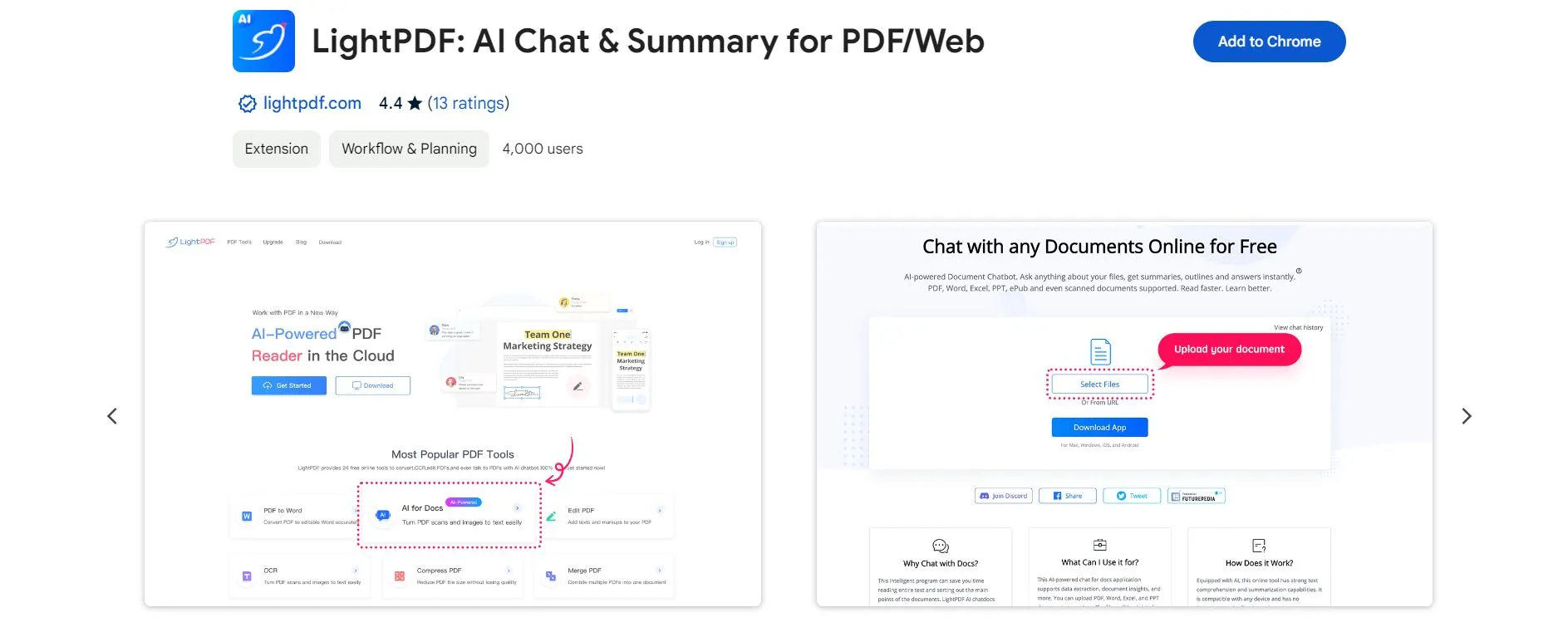 pdf ai extension lightpdf