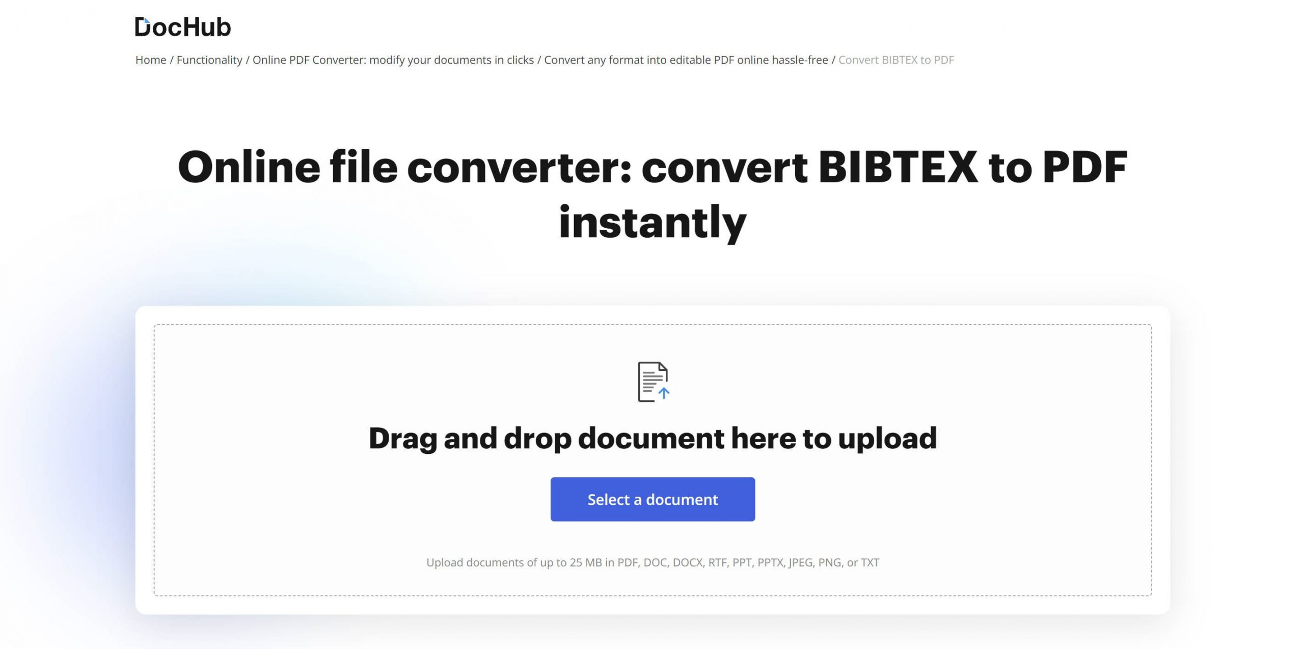 bibtex to pdf dochub