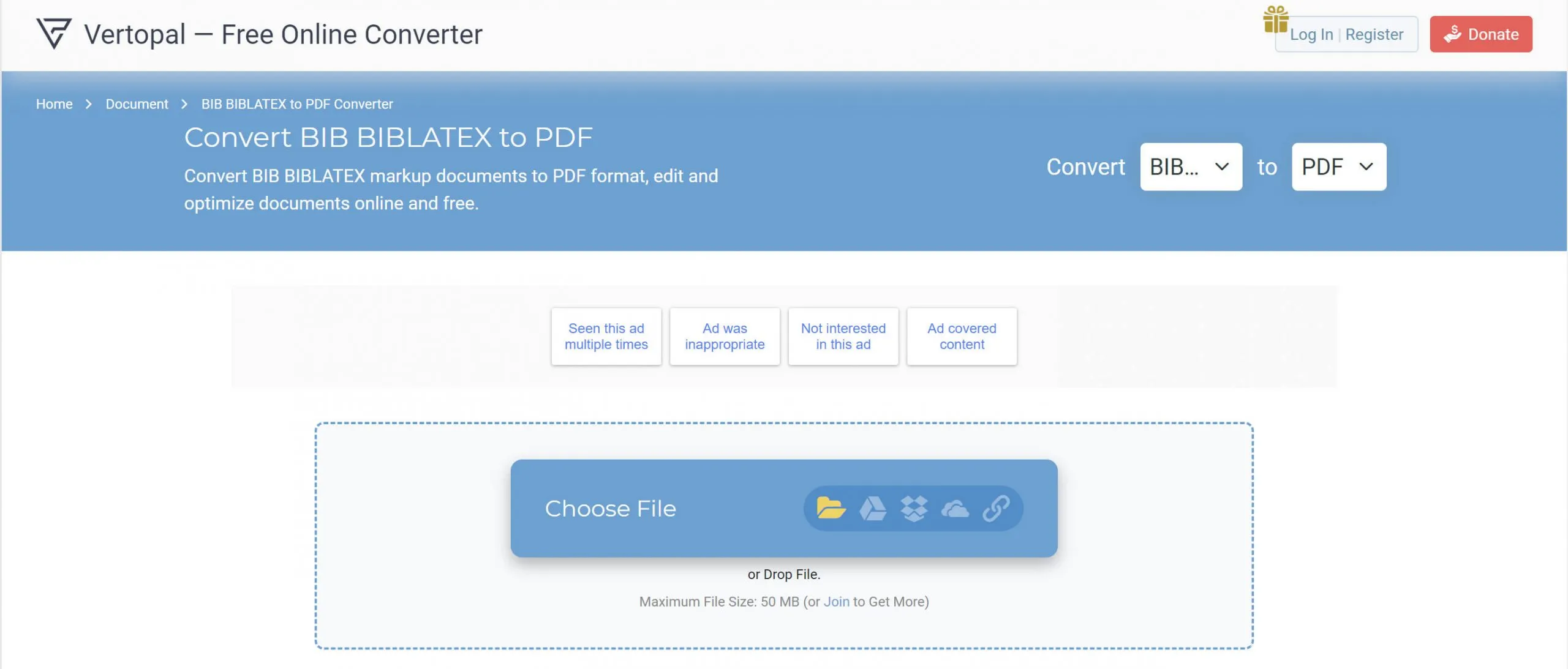 bibtex to pdf vertopal