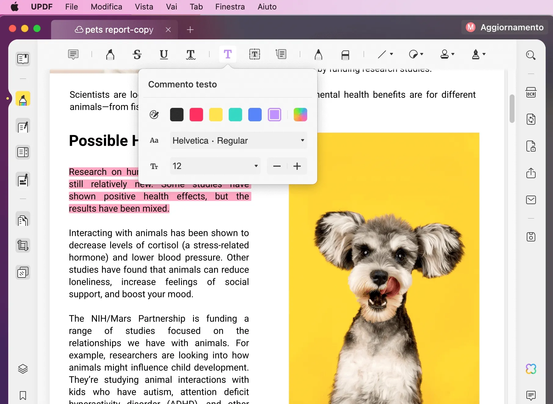 Scrivere su un file PDF su Mac