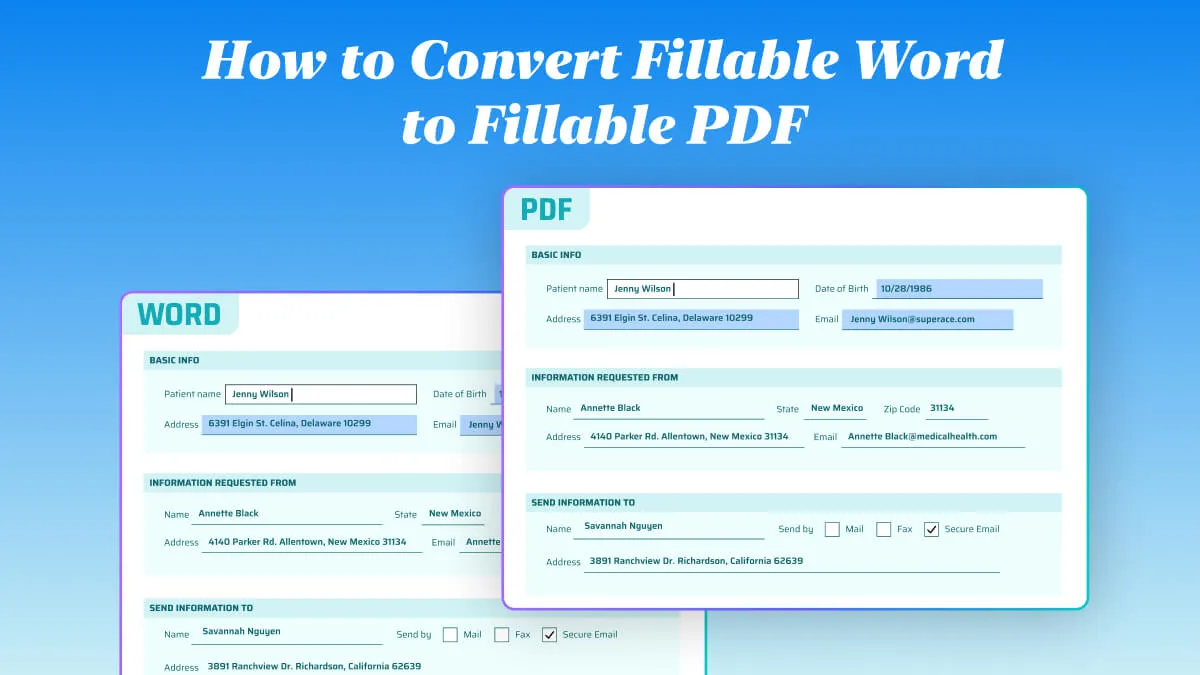 How to Convert Fillable Word to Fillable PDF? (3 Easy Ways)
