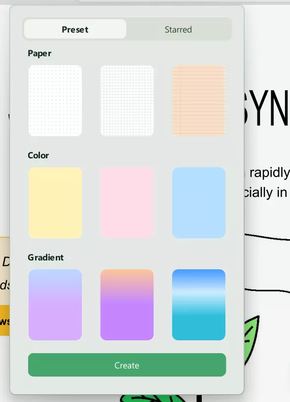 three background patterns