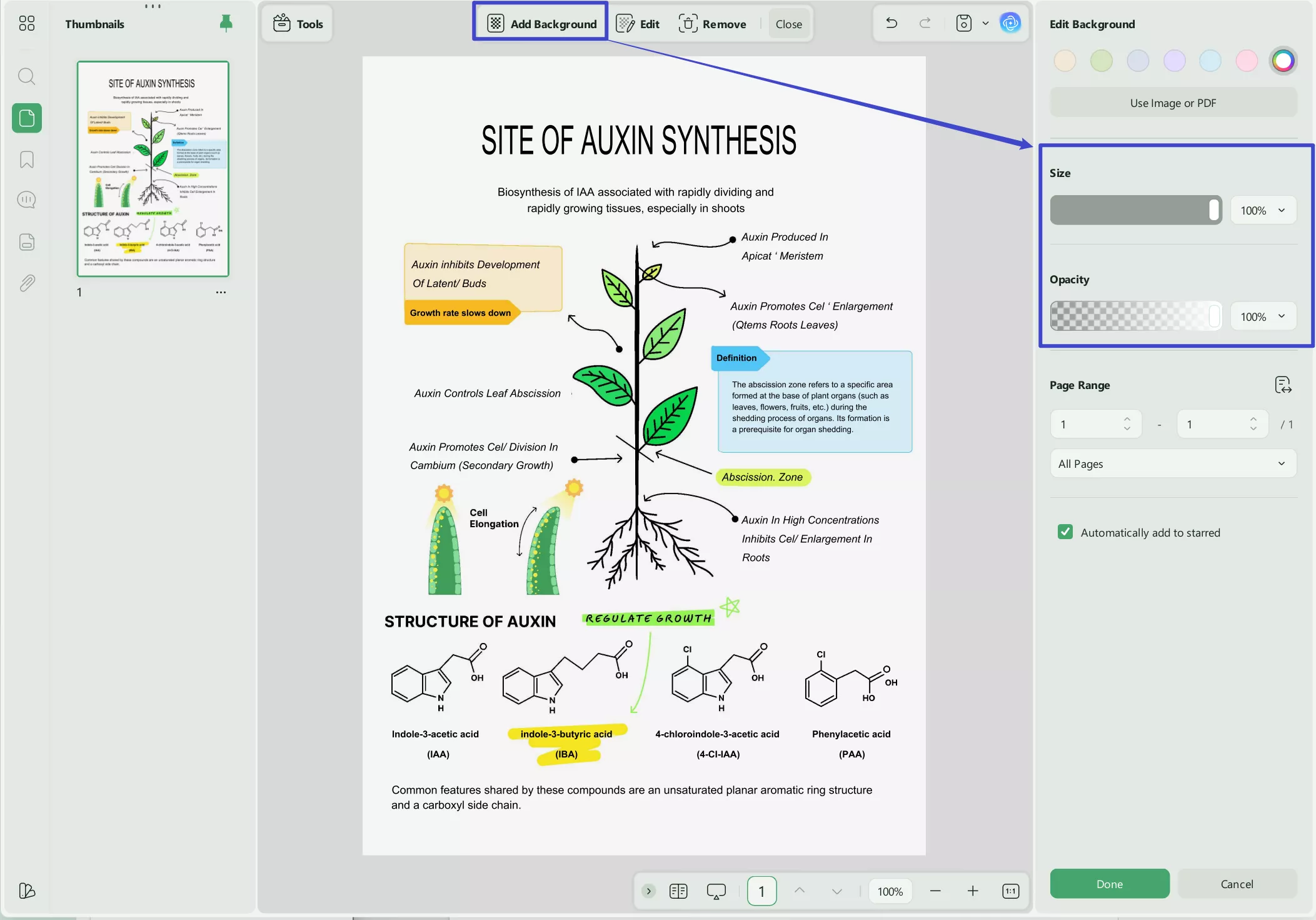 set the color to white