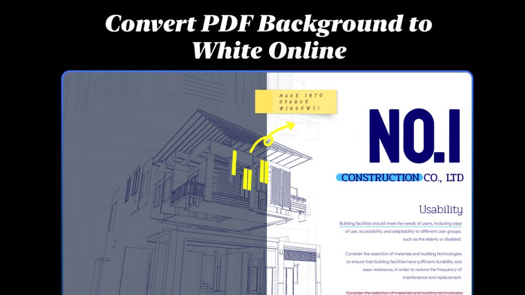 Transform Your PDFs Convert Background to White Online UPDF