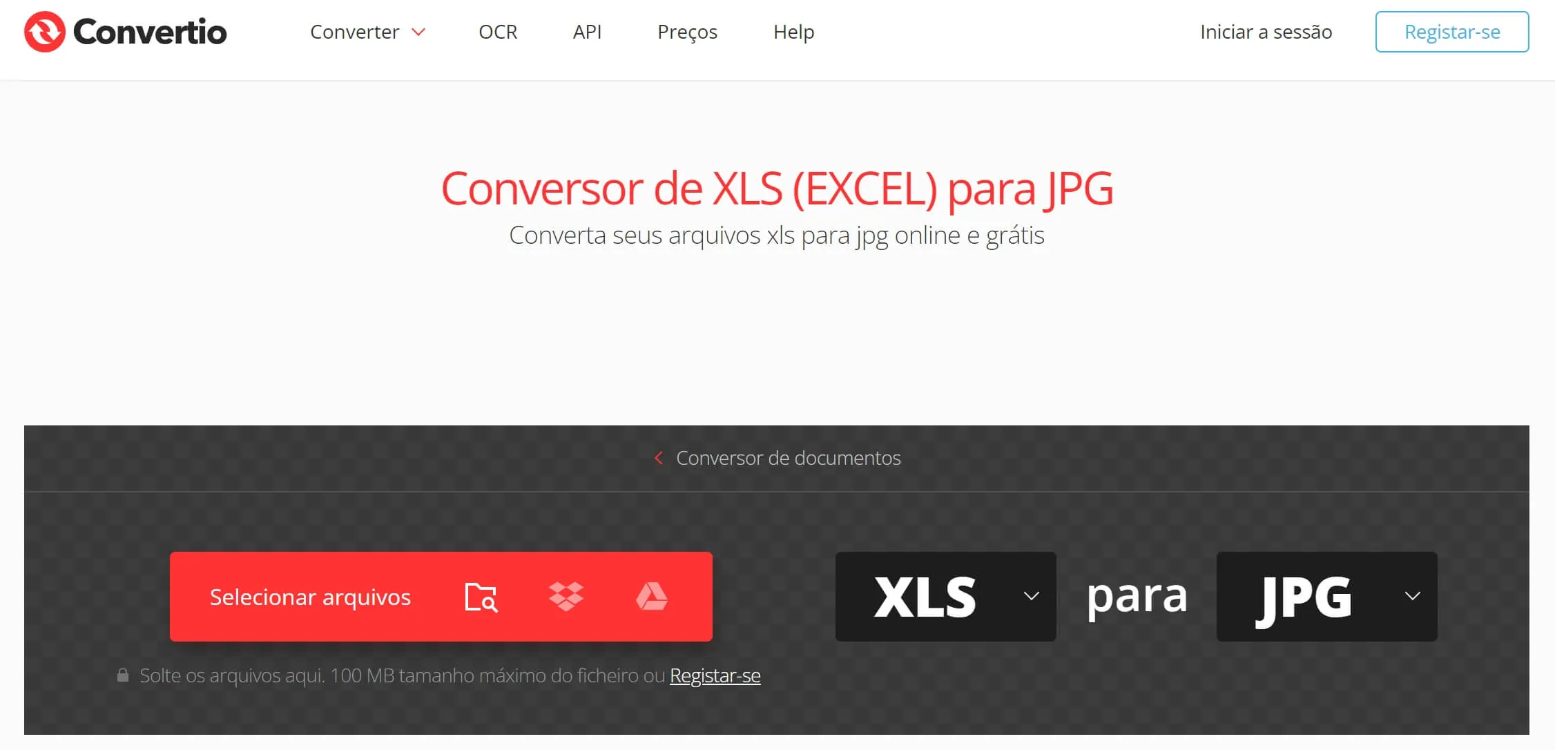 converter excel em jpg