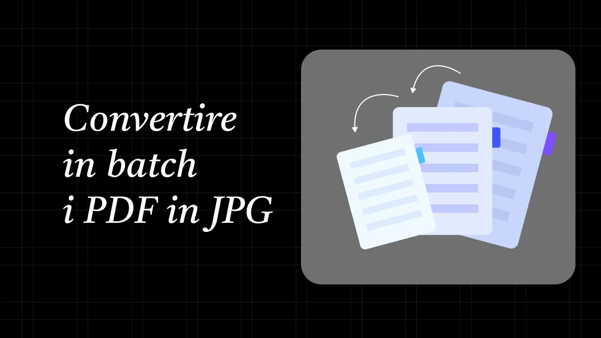 Guida facile su convertire in batch i PDF in JPG