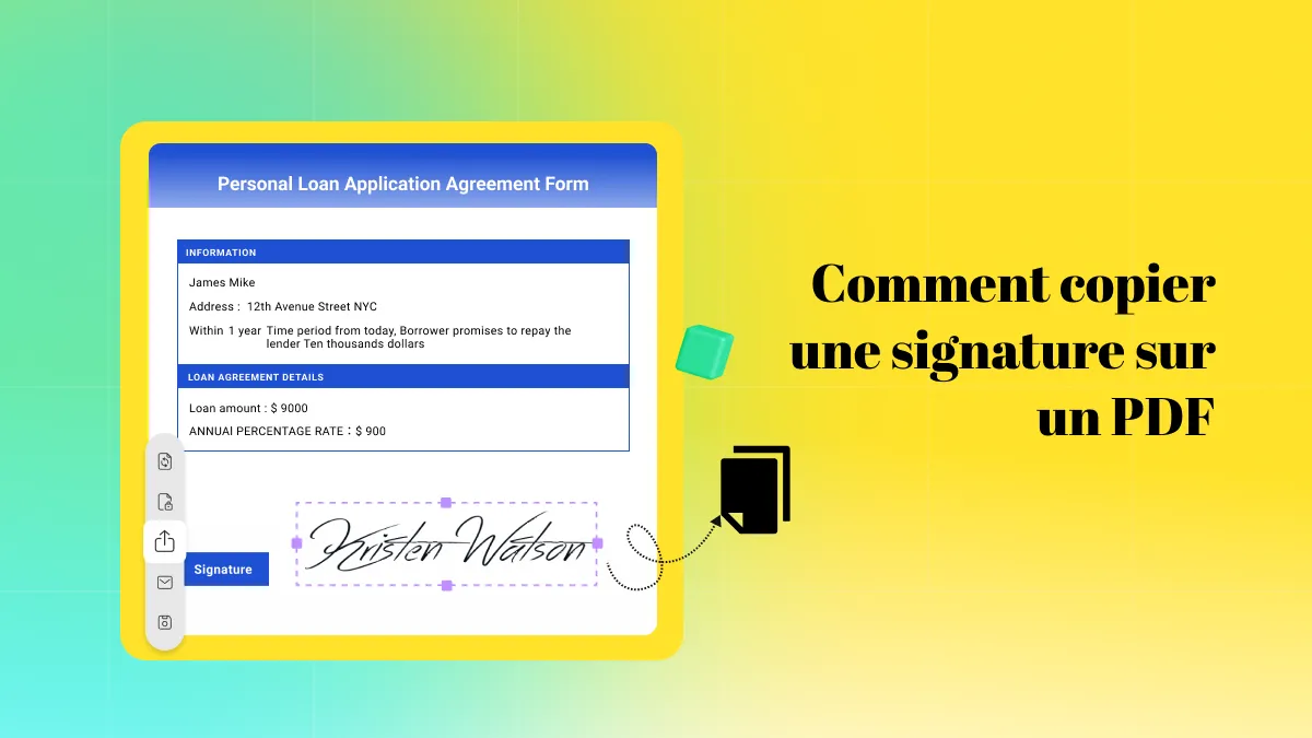 Comment copier la signature sur un PDF (Étape par étape)