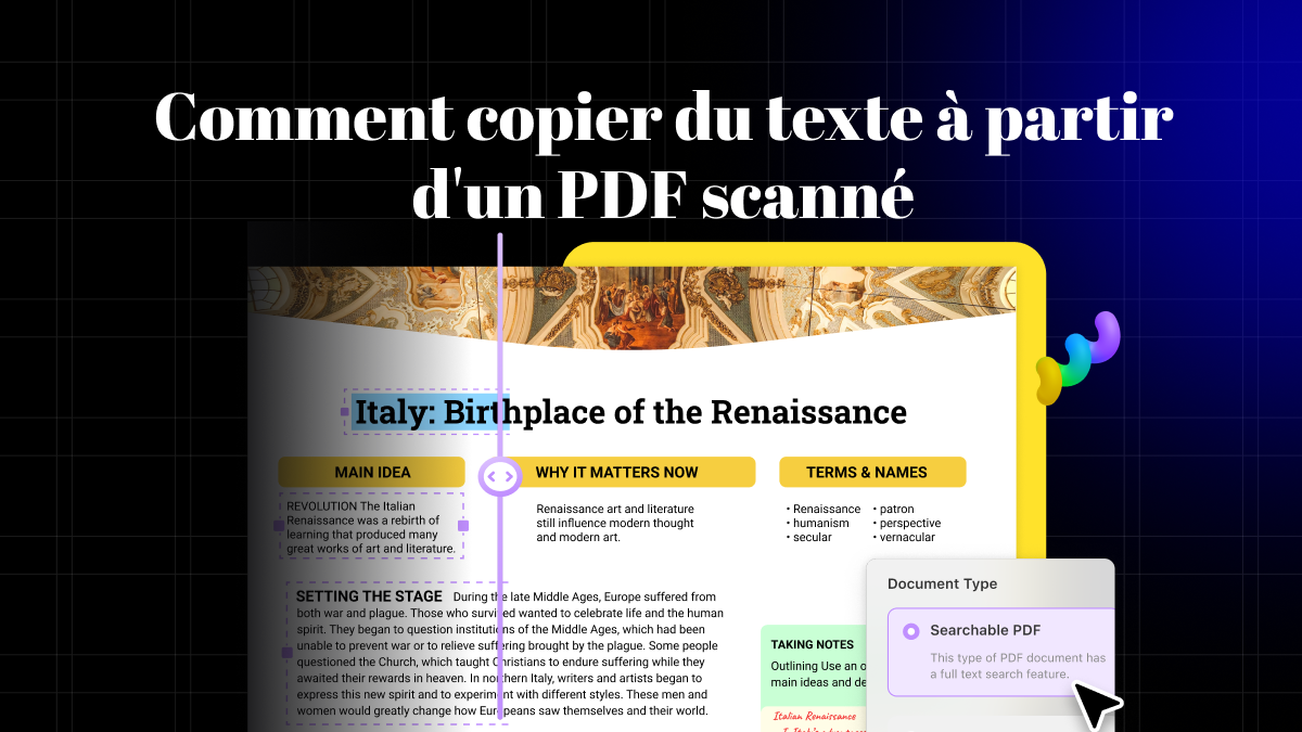 Copier du texte à partir d'un PDF scanné en 2 minutes UPDF