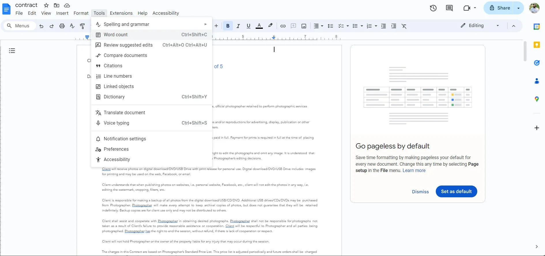 문자 수 PDF 단어 수