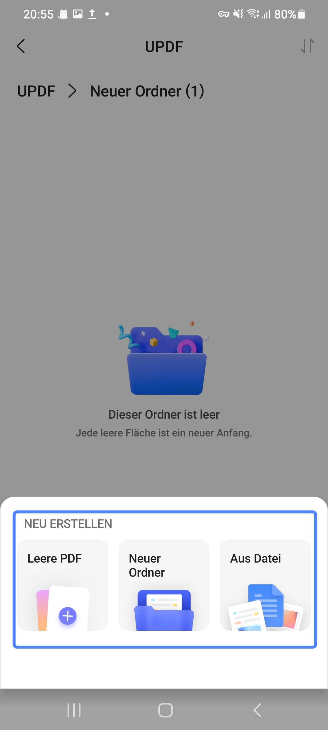 Ordner erstellen