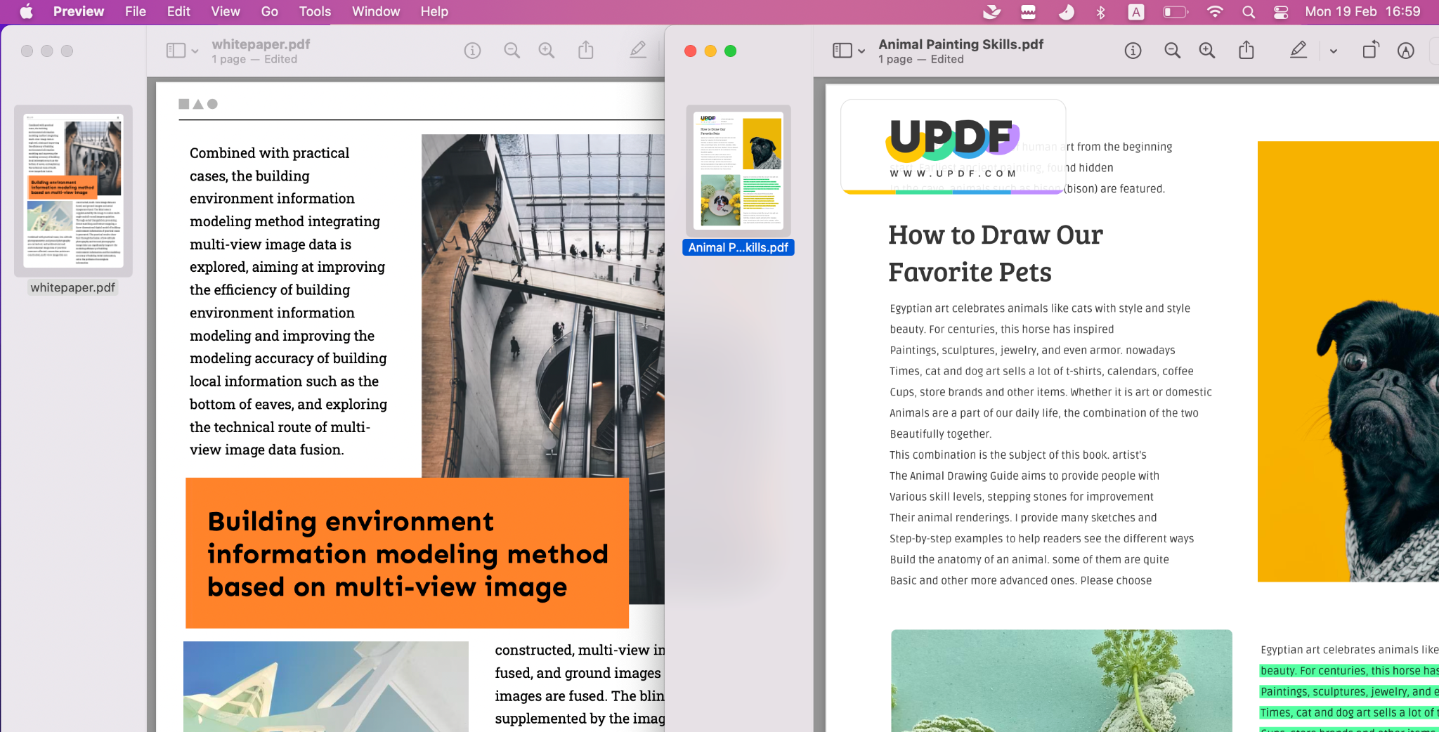 how to make a multi page pdf preview