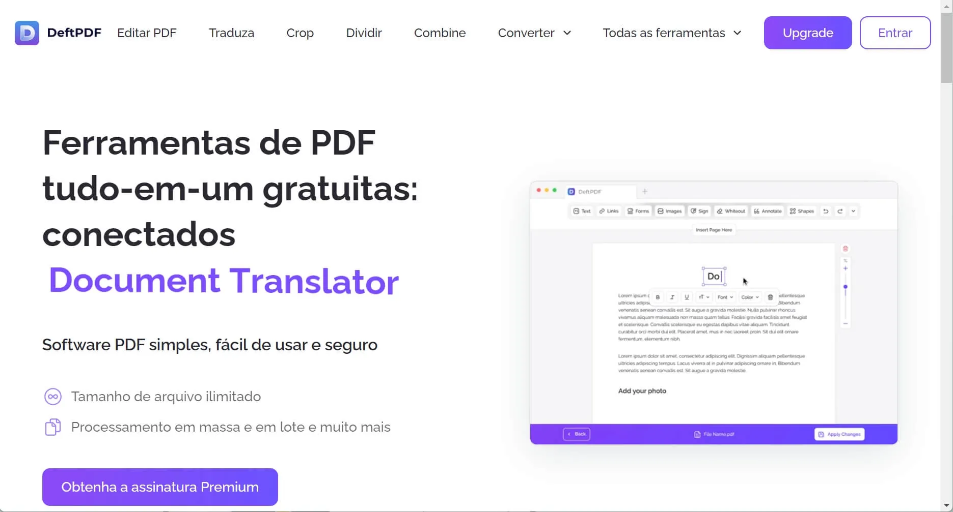 Traduzir um PDF