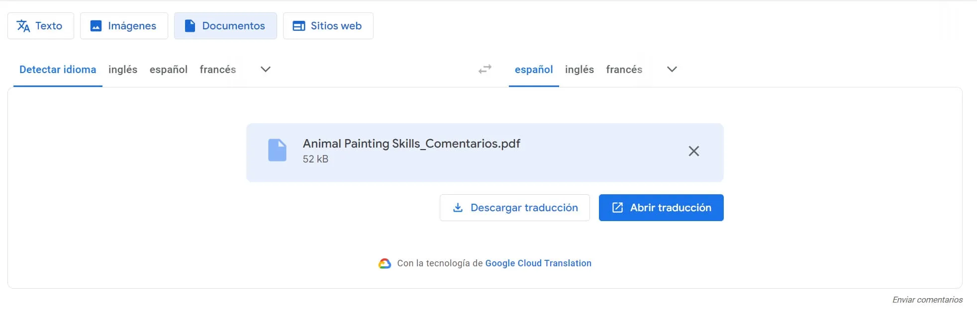 google translate pdf download translation