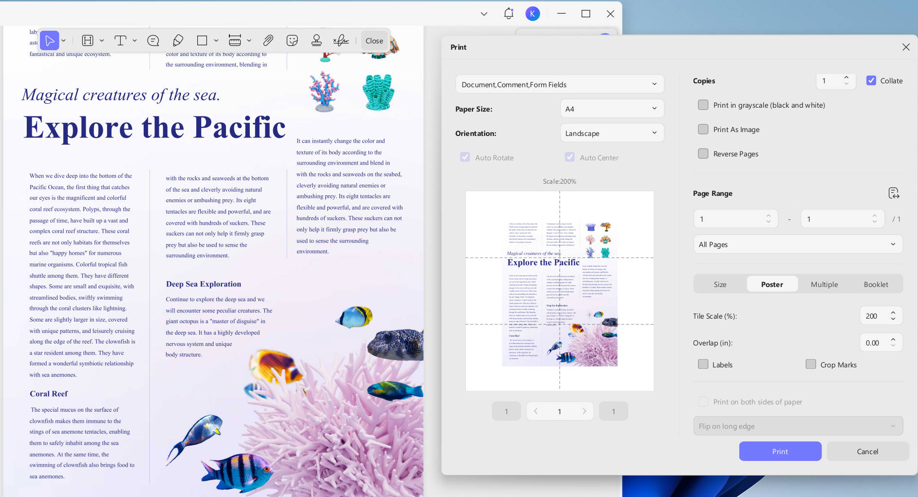 edit and print PDF magazine with updf