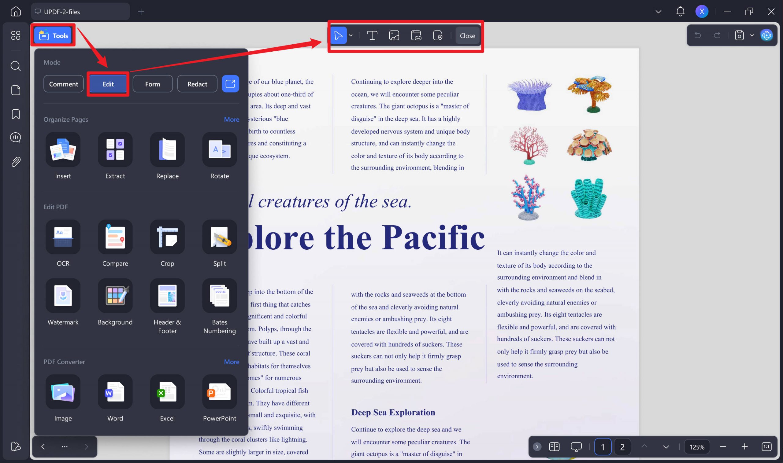 edit pdf updf windows
