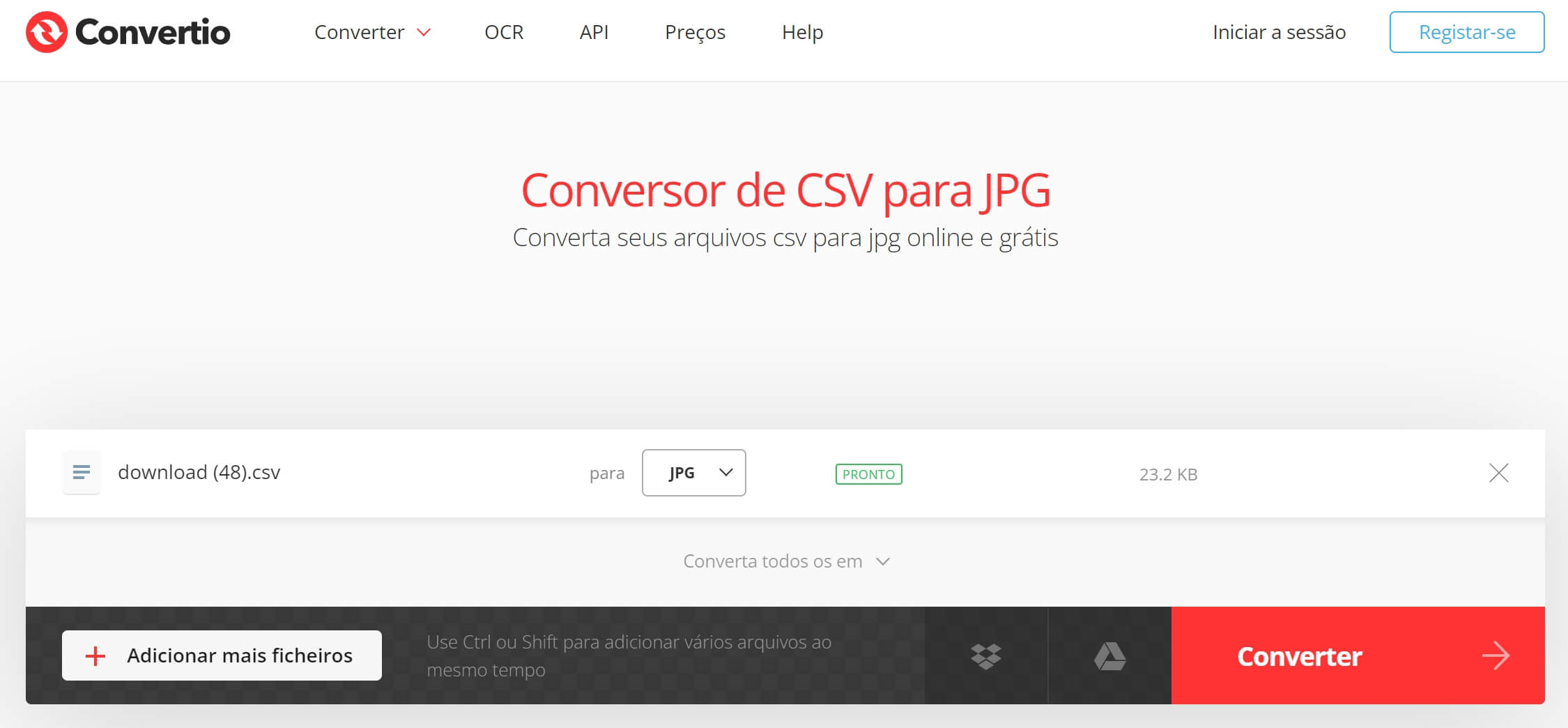 converter excel em jpg