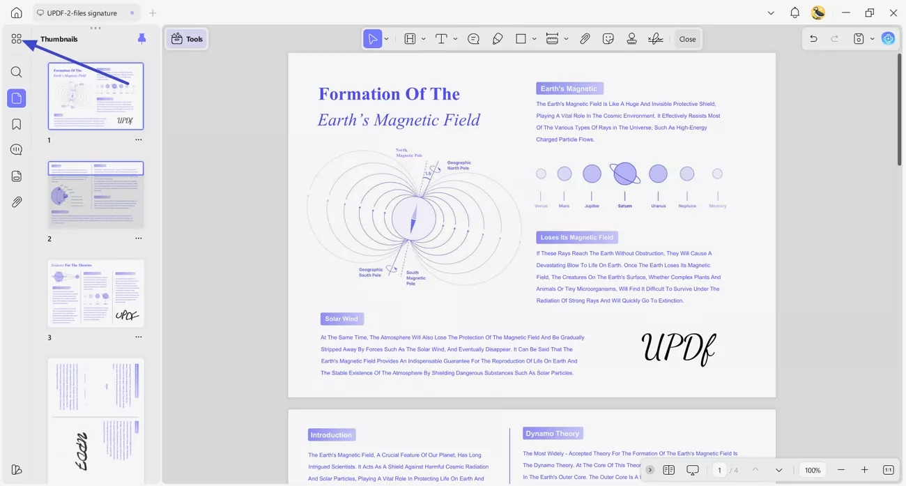 rotate only one page in pdf step 1