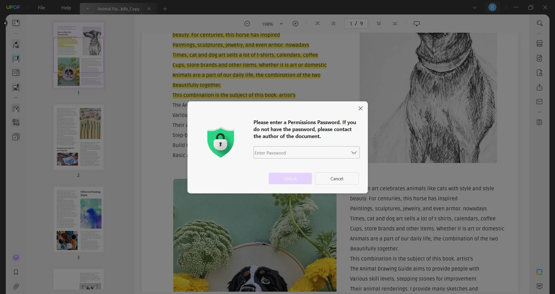 how to delete a pdf page in preview enter password